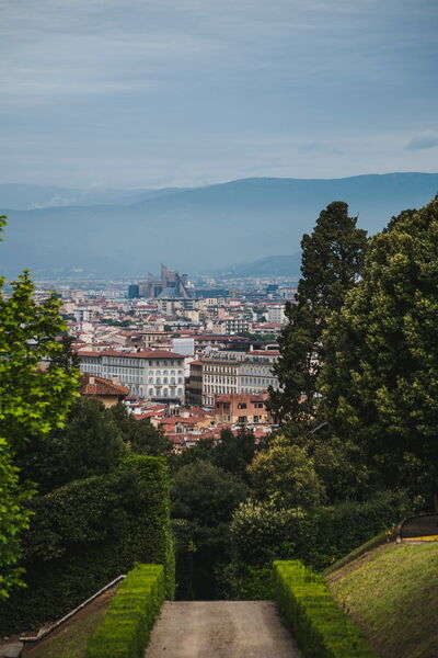 Aussicht von den Boboli Gärten