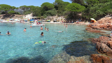 Ein Strandbereich am Palombaggia