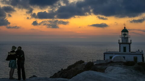 Ein Sonnenuntergang in Santorini