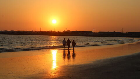 Ein Strand in Spanien