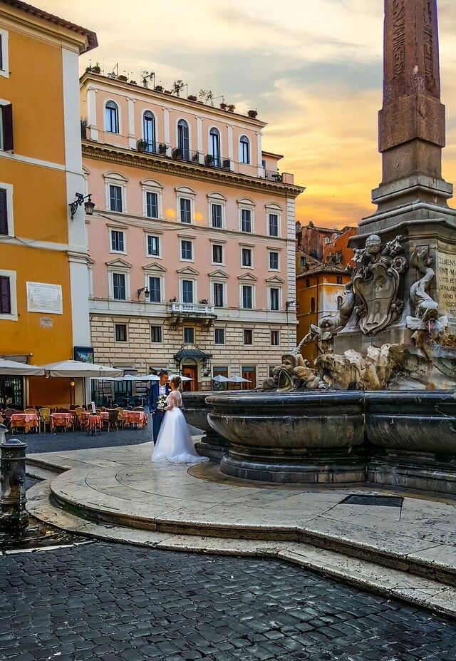 Eine Hochzeit in Rom