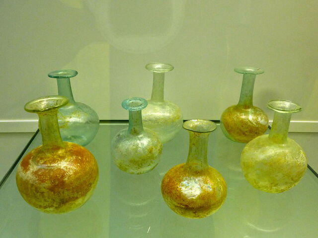 Glasflaschen, Museum der antiken Glaswaren