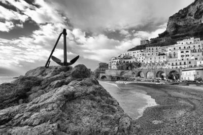 Der Strand in Atrani