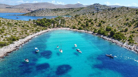 Eine Küste in Kroatien
