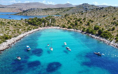 Eine Küste in Kroatien