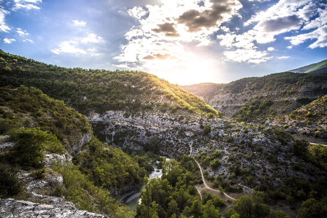 Aussicht auf die Verdon Schlucht