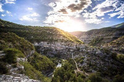 Aussicht auf die Verdon Schlucht