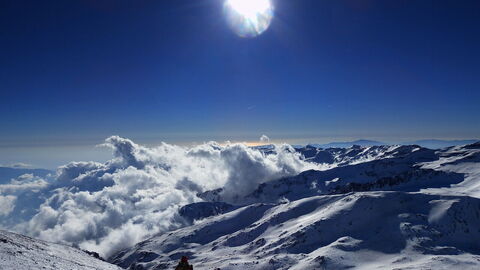 Skifahren in der Sierra Nevada
