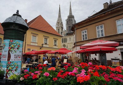 Dolac Markt, Blumen
