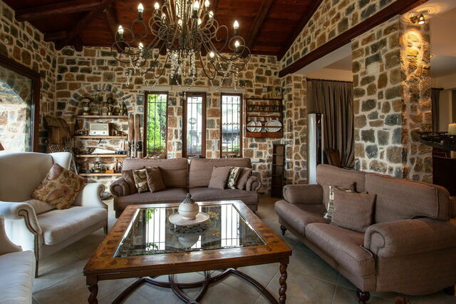 Villa Hersonissos, Wohnzimmer