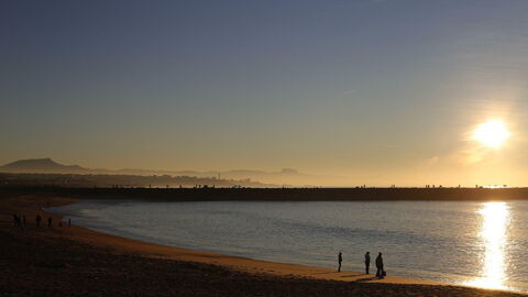 Ein Strand in Anglet