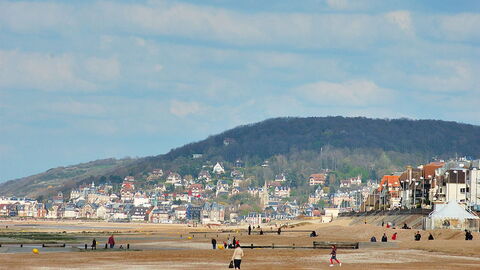 Ein Strand in Cabourg