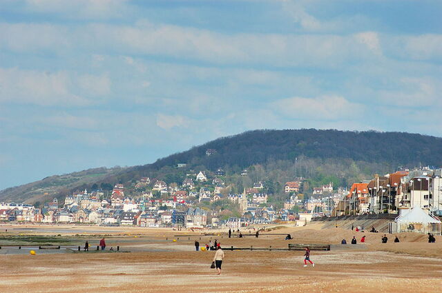 Ein Strand in Cabourg