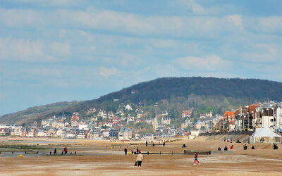 Ein Strand in Cabourg