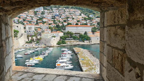 Der Yachthafen von Dubrovnik