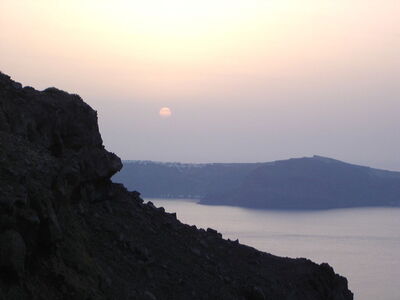 Pastellfarbener Sonnenuntergang