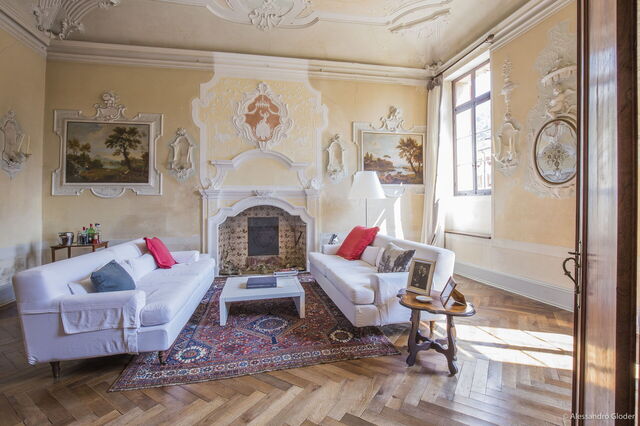 Ein Wohnzimmer in der Jasmine Villa
