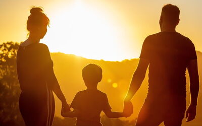 Eine glückliche Familie