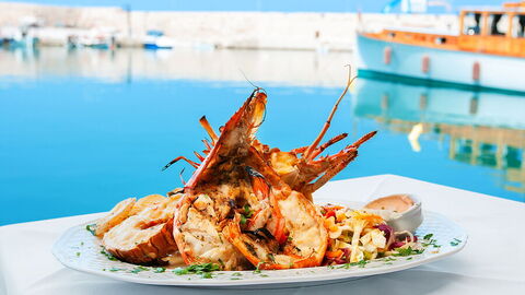 Einen Hummer auf Kreta essen