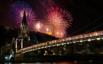 Feuerwerk in Lyon