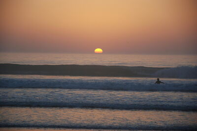 Sonnenuntergang in Lacanau