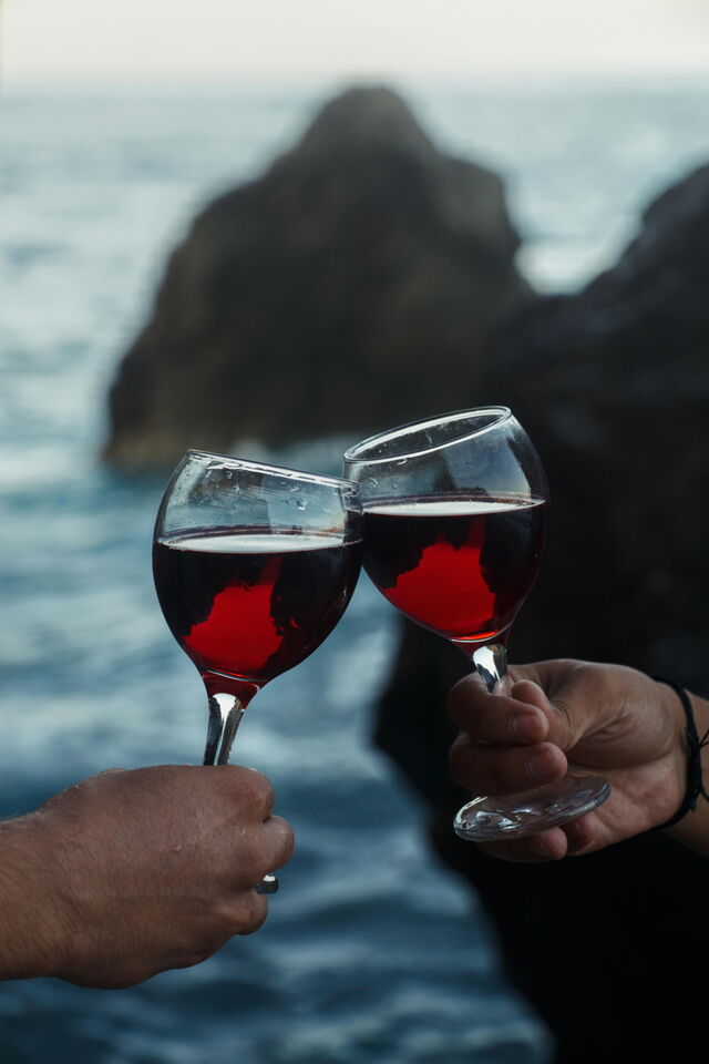 Wein an der Küste