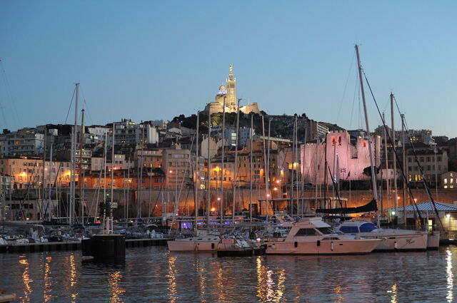 Boote im Alten Hafen von Marseille