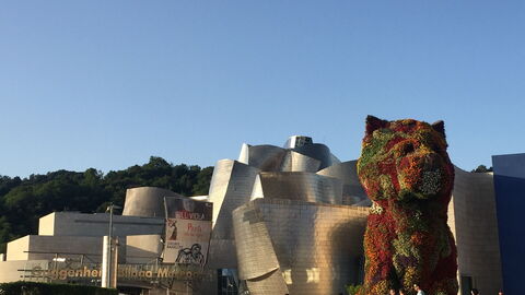 Koons 'Welpe' vor dem Bilbao