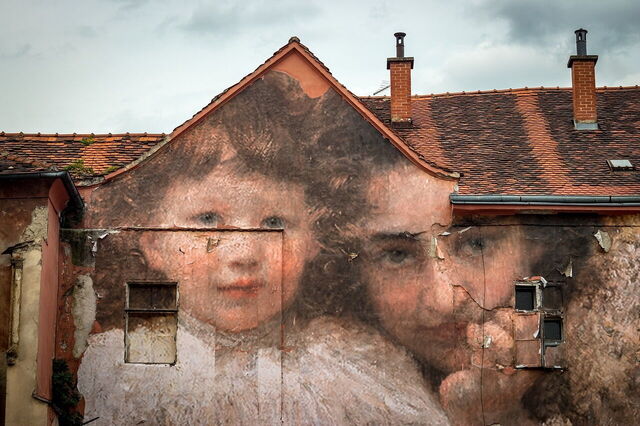 Straßenkunst in Zagreb