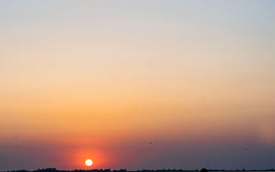 Kajakfahrt bei Sonnenuntergang