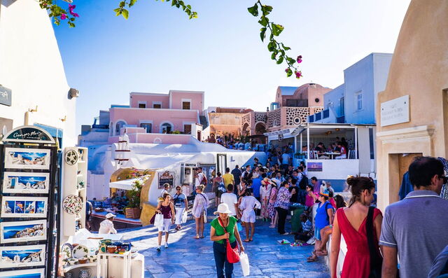 Straßen in Oia