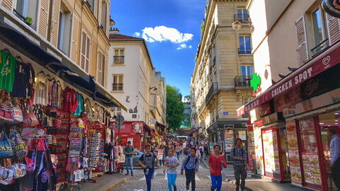 Straßen in Montmartre