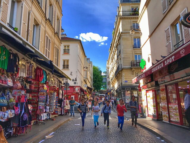 Straßen in Montmartre