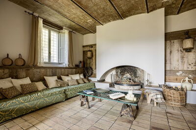 Villa Chiovada, Wohnzimmer