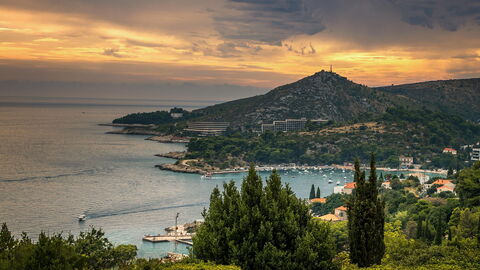 Sonnenuntergang in Dubrovnik