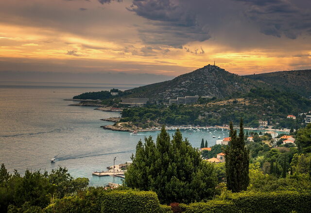 Sonnenuntergang in Dubrovnik