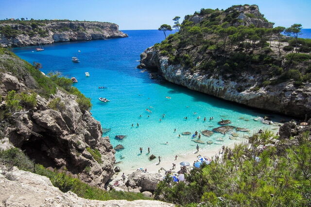 Ein Strand auf Mallorca