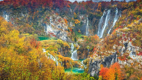 Plitvice Nationalpark Kroatien, November