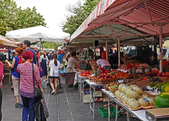 Ein Markt in Nizza