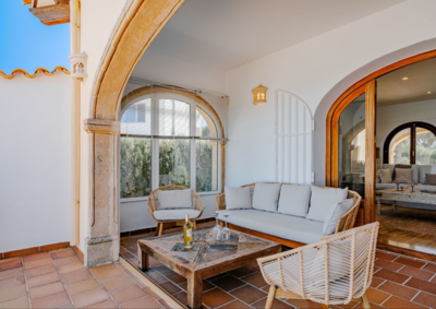 Villa Barbara, Terrasse und Wohnzimmer