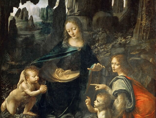 Die Jungfrau auf den Felsen, da Vinci