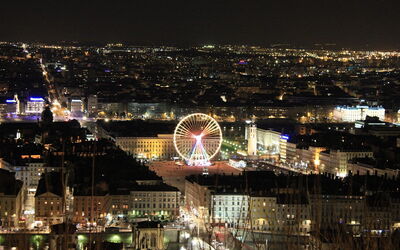 Lyon bei Nacht