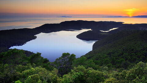 Blick auf die Seen von Mljet