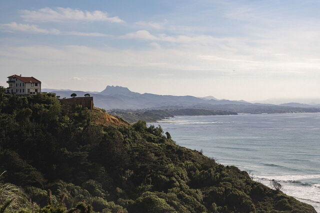 Blick auf die Küste um Biarritz