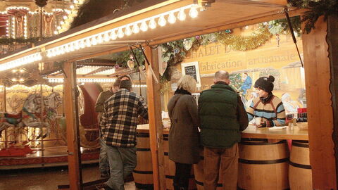 Ein Weihnachtsmarkt in Avignon