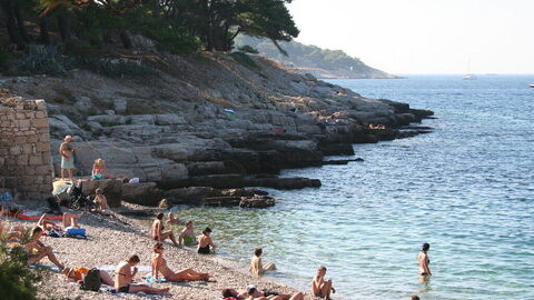 Kieselstrand auf Vis