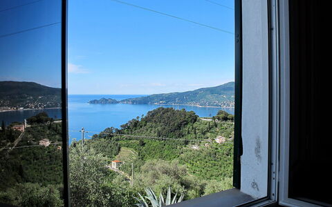 Ca Dò Sante: Wasser, Himmel, Eigentum, Fenster, Natur, Azurblau, Berg, Rechteck, Vegetation