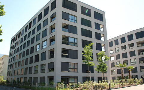 Locarno 75: Gebäude, Pflanze, Himmel, Daytime, Eigentum, Fenster, Baum, Tower Block, Urban Design