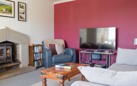 Viewfield: Möbel, Bilderrahmen, Eigentum, Couch, Tabelle, Azurblau, Komfort, Interior Design, Holz, Wohnzimmer