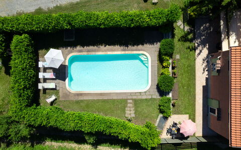 Villa Il Nido: Pflanze, Grün, Gebäude, Rechteck, Grundstueck, Urban Design, Gras, Fenster, Strauch, Ground
